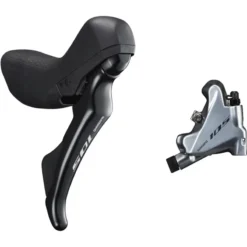 Shimano ST-R7020 105 Hydraulic Disc STI Lever - Black/Silver