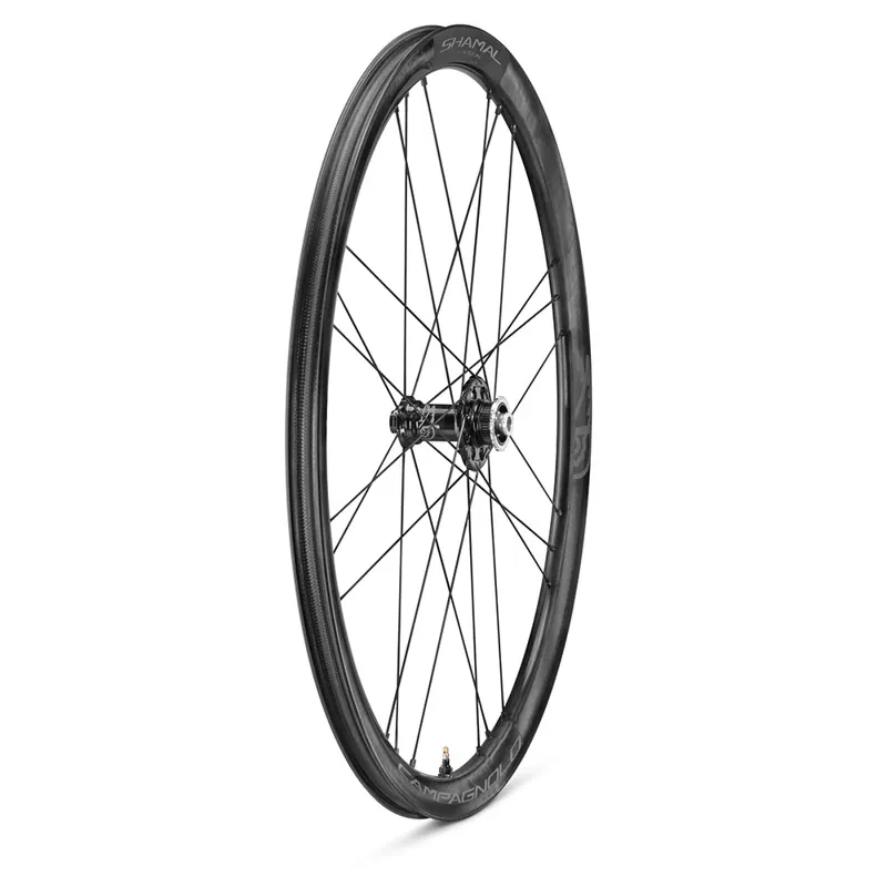 Campagnolo® Shamal Carbon Disc 2-Way Tubeless Front Road Wheel - Black