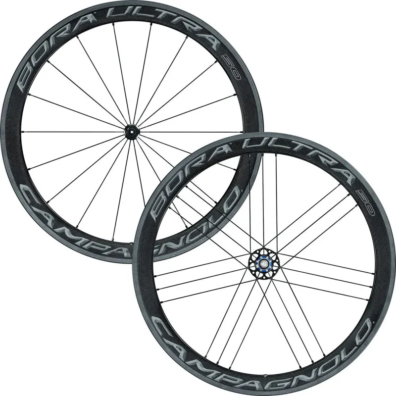 Campagnolo® Campagnolo Bora Ultra 50 Dark Label Tubular Road Wheelset - Shimano