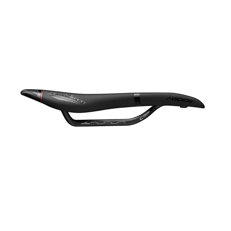 Selle San Marco Aspide Open-Fit Carbon Fx Saddle - Black/Red