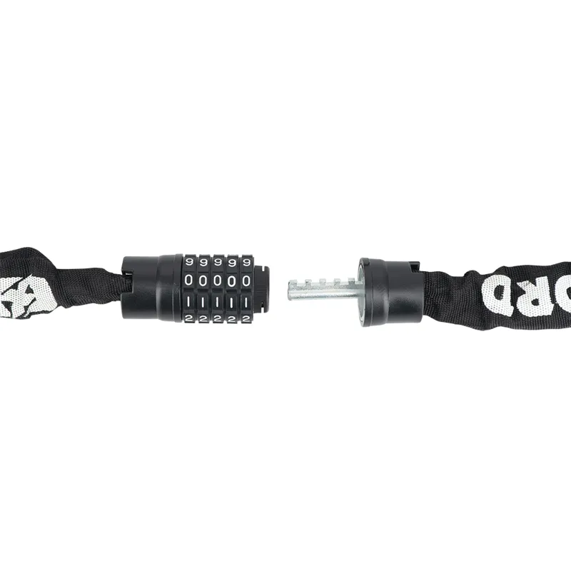 Oxford Combi Chain8 Combination Chain Lock - 8mm X 1.5m - Black - Image 2