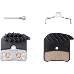 Shimano H03C Disc Brake Pads Spring Cooling Fins Alloy Backed Sintered