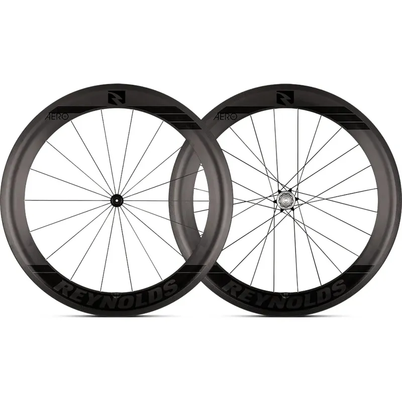 Reynolds® Reynolds BlackLabel Aero 65 Rim Brake Clincher Road Wheelset - Black