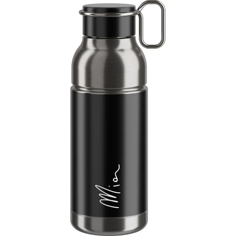 Elite Mia Stainless Steel Bottle - 650ml - Black/Silver