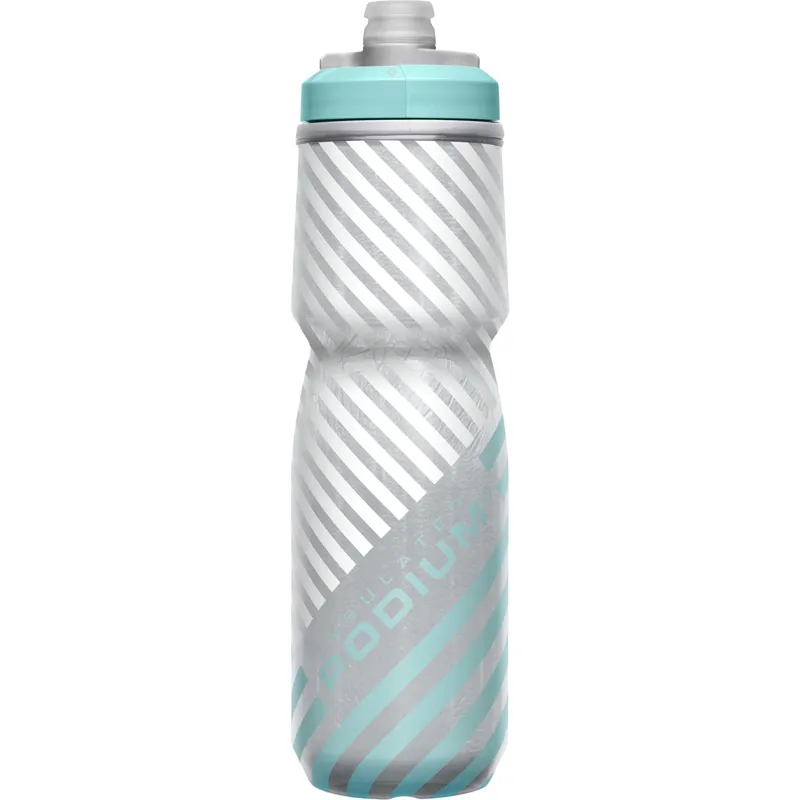 Camelbak Podium Chill Outdoor Bottle - 710ml - Grey/Teal Stripe - Image 3