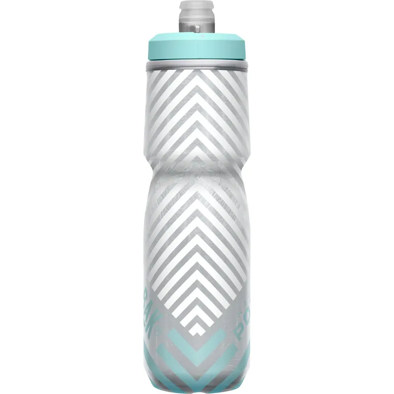 Camelbak Podium Chill Outdoor Bottle - 710ml - Grey/Teal Stripe - Image 5