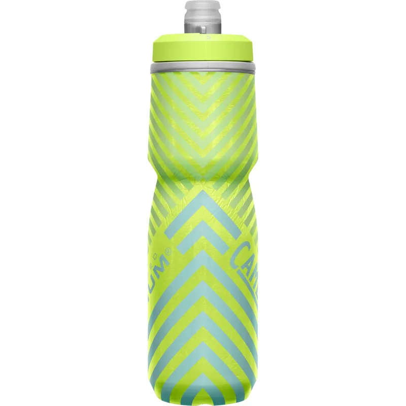 Camelbak Podium Chill Outdoor Bottle - 710ml - Lime/Blue Stripe - Image 2