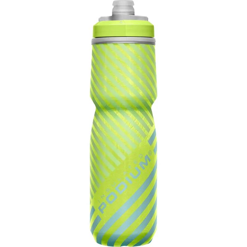 Camelbak Podium Chill Outdoor Bottle - 710ml - Lime/Blue Stripe - Image 3