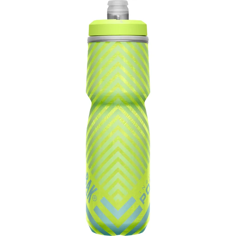 Camelbak Podium Chill Outdoor Bottle - 710ml - Lime/Blue Stripe - Image 4