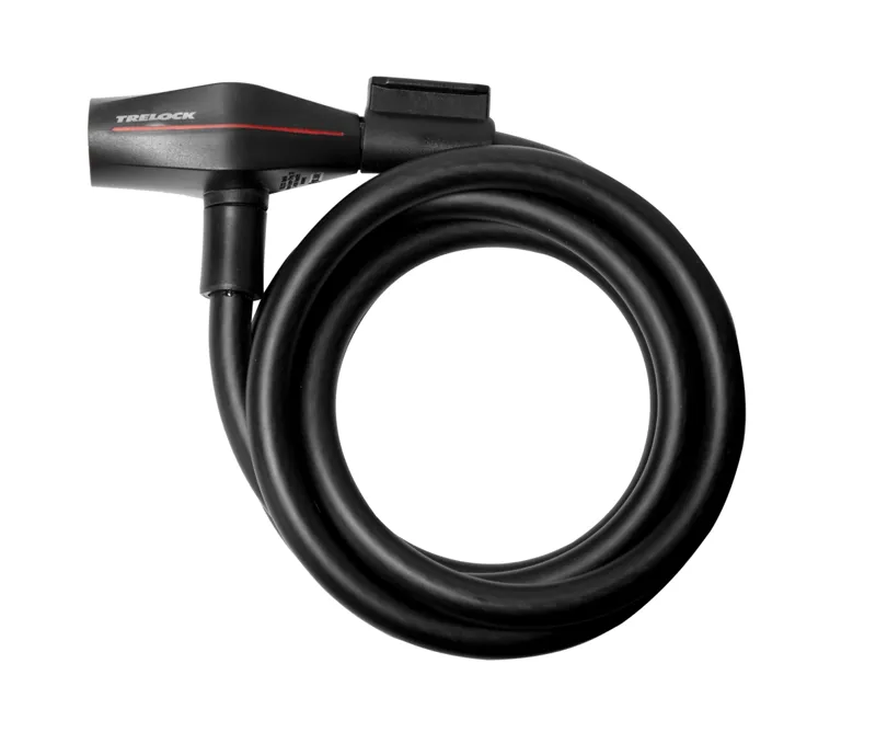 Trelock SK312 Curly Cable Lock - 180cmx12mm - Black - Image 2
