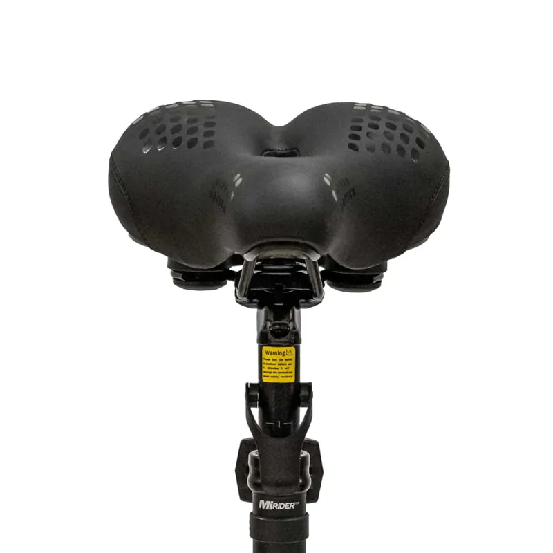 Mirider Comfort Gel Saddle With Rear Light - Black - Image 4