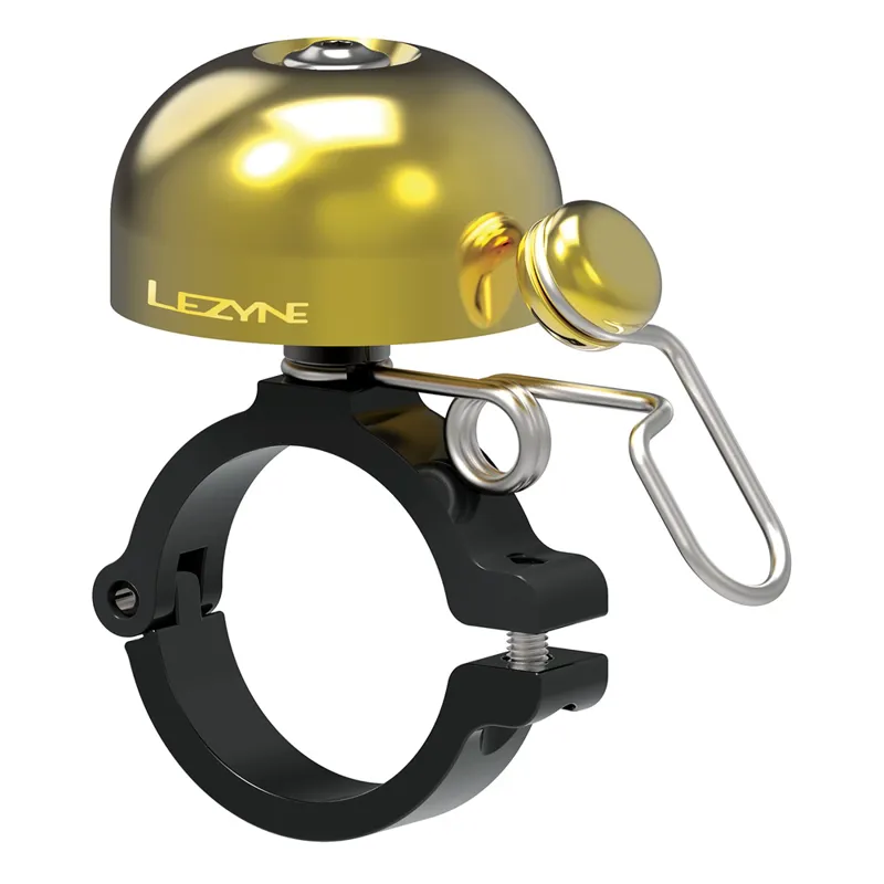 Lezyne Classic Brass Bell Hard Mounted - Black - Image 2