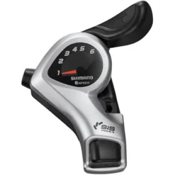 Shimano Tourney TX50 Thumb Shifter - Silver - Right Hand 6 Speed Pair