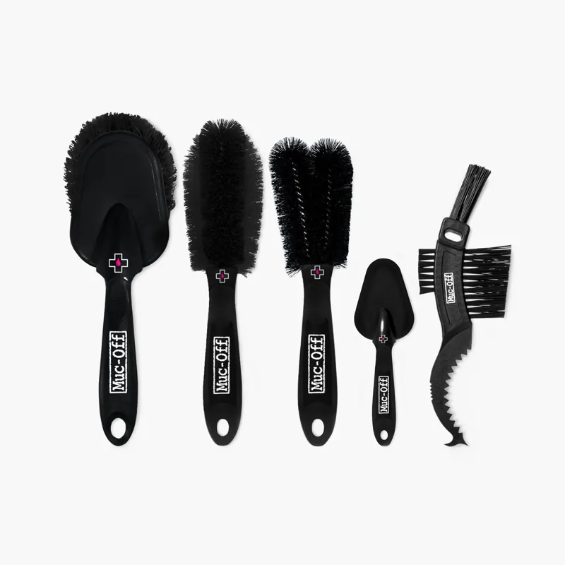Muc-Off 5 X Premium Brush Set - Grey - 5 Piece - Image 2