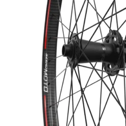 Zipp 3zero Moto Tubeless Disc 29er Front Wheel Boost - Silver/RS Red
