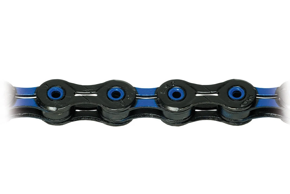 KMC Diamond Like Coating 11 Speed Chain - Black/Celeste - Image 2