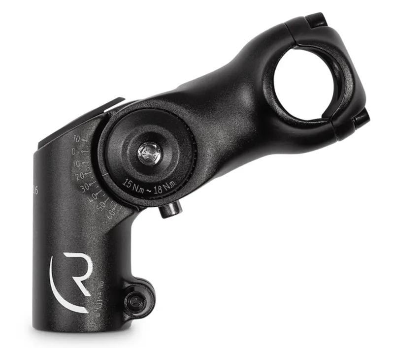Cube RFR Raised Adjustable Trekking Stem - 25.4x80mm - Black