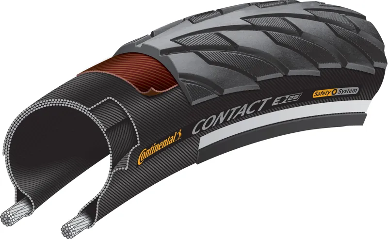 Continental Contact Reflective 20 Inch Tyre - Black - 20 X 1.4 Inch