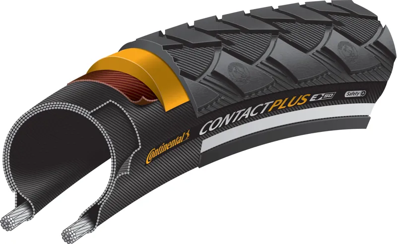 Continental Plus Reflective 27.5/650b Tyre - Black - 27.5 X 1 1/2 Inch