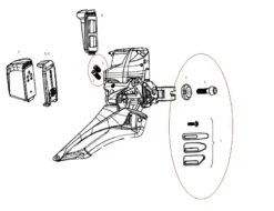 SRAM Red ETAP Front Derailleur Spare Parts Kit