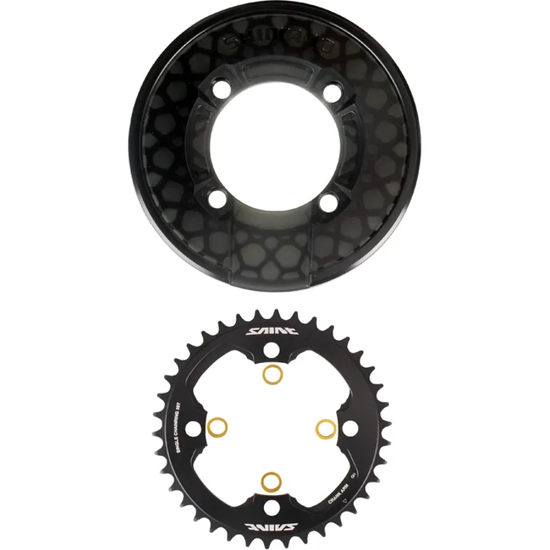 Shimano Saint CR81 Chainring And Bash Guard Set Without Fixing Bolts