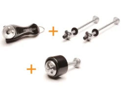 Pinhead 3 Pack Lock Skewer Set - QR - Black/Silver - 3 Pack