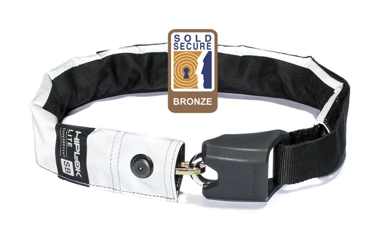 HipLok LITE Superbright Wearable Chain Lock Bronze Rated - Hi Viz - Image 3
