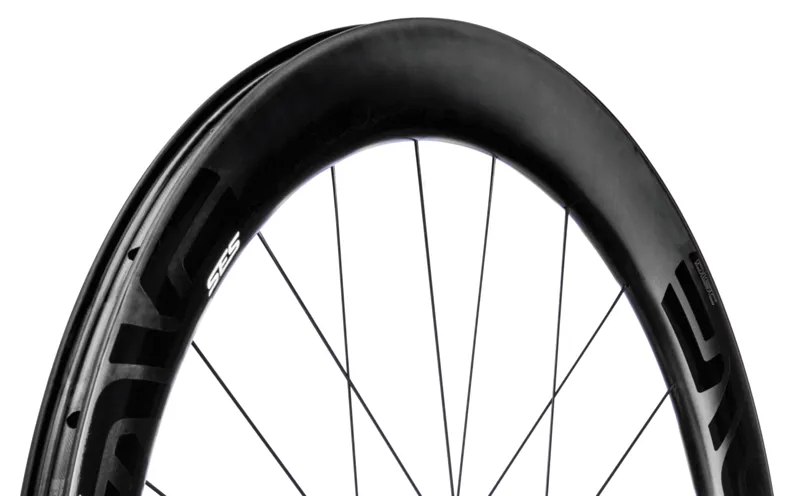 Enve 5.6 SES Clincher Disc Road Rim - Black - Front 24H
