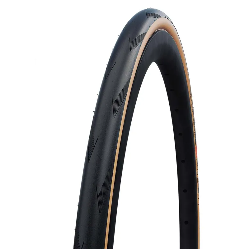 Schwalbe Pro One Evo Super Race Folding Tube Type Road Bike Tyre - Tan - Image 2